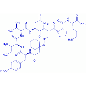 (d(CH₂)₅¹,Tyr(Me)²,Thr⁴,Orn⁸,des-Gly-NH₂⁹)-Vasotocin trifluoroacetate salt